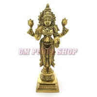 Maa Lakshmi Devi Brass Statue in Standing Pose