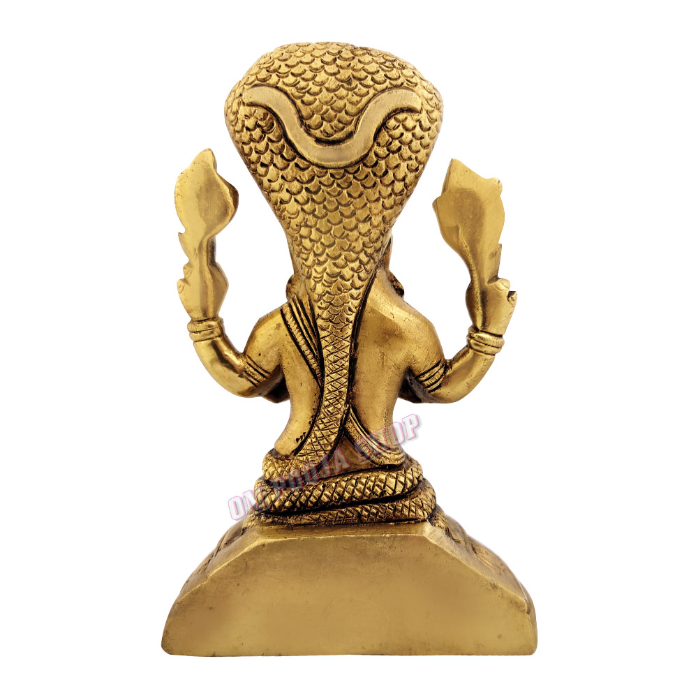 Maharishi Patanjali Brass Golden Murti Statue @ USA UK