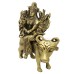 Mahishasura Mardini Durga Avatar Shri Vihat Mata Idol in Brass