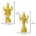 Panchdhatu Lakshmi Vishnu Sculpture in Standing Pose