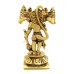 Panchmukhi Hanuman Standing Statue in Brass - Size: 1.6 x 2.25 x 4 inches
