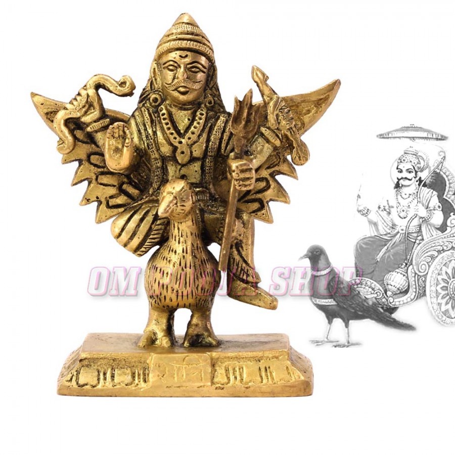 Shani Dev Brass Idol Buy Online Hindu God Shani Devata From India