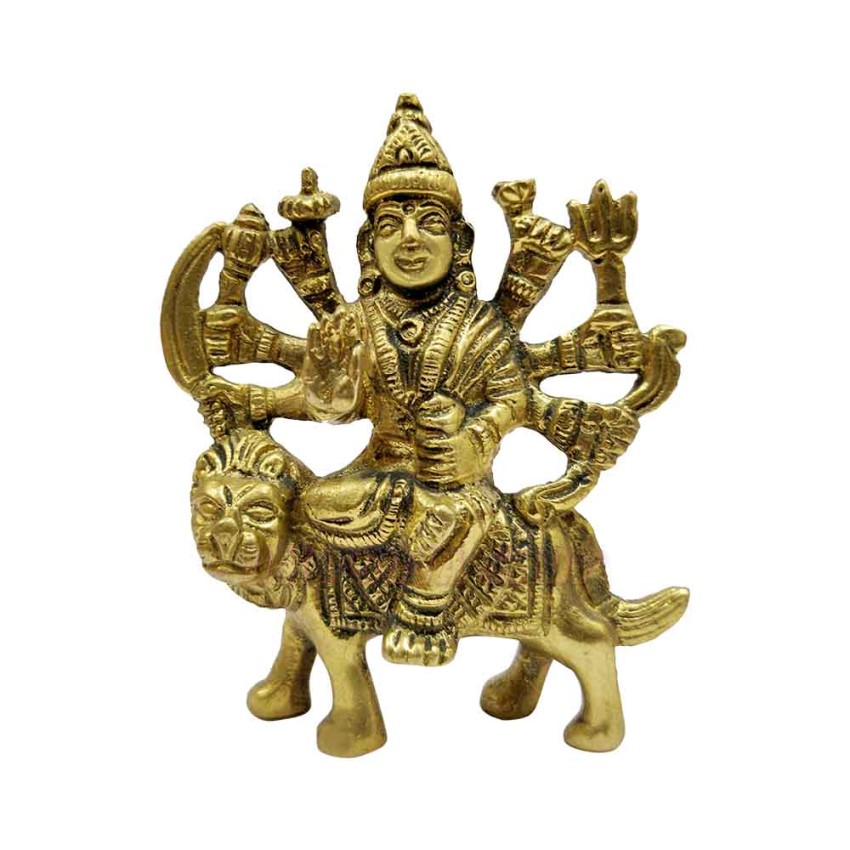 Sherawali Mata Brass Idol