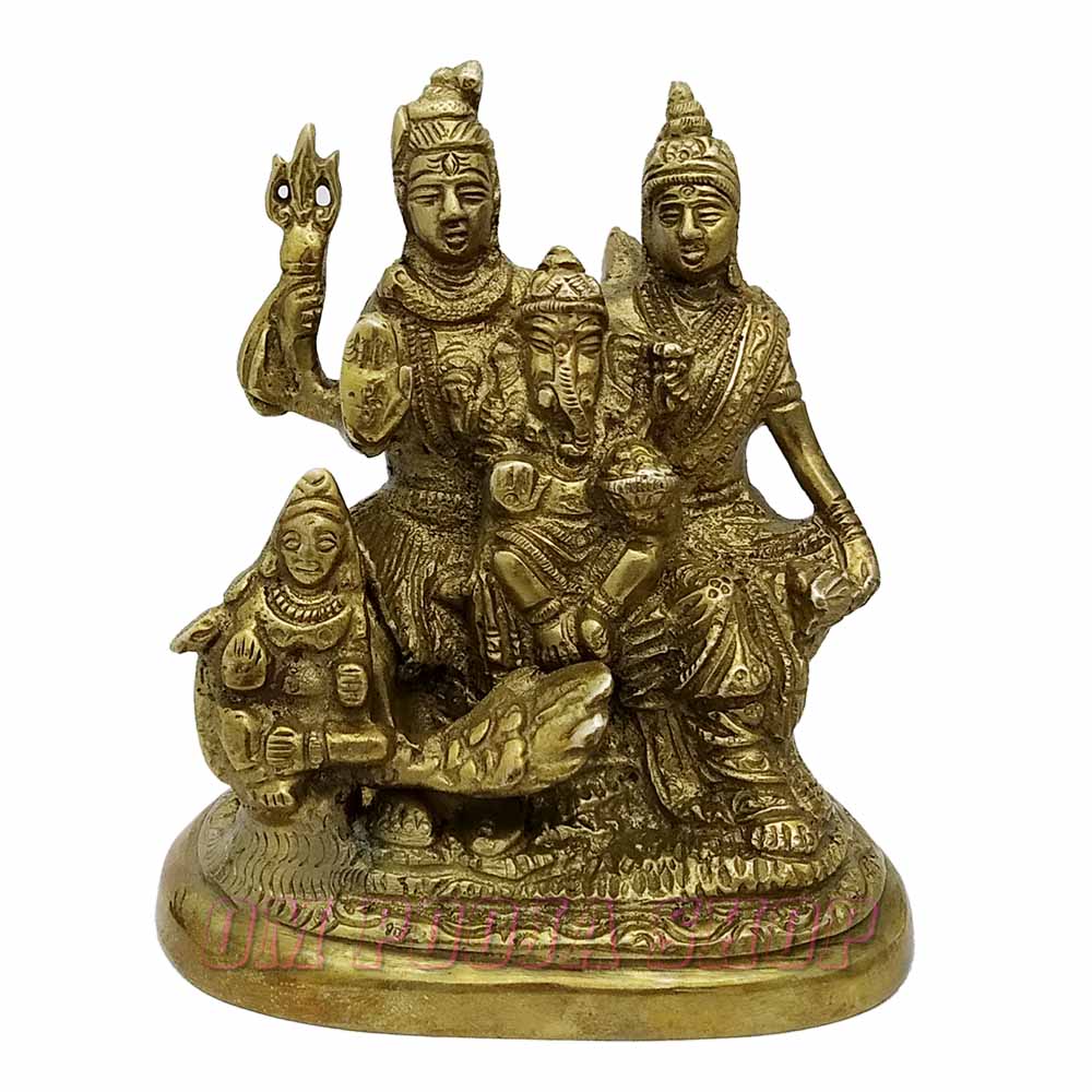 Shiv Shiva Parivar Brass Murti | Buy online @ USA UK India