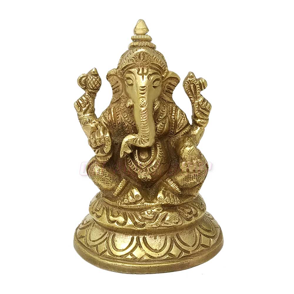 Siddhi Vinayak Roop Ganesh ji Murti in Brass online