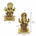 Small Ganpati Brass Idol - 2.4 inches