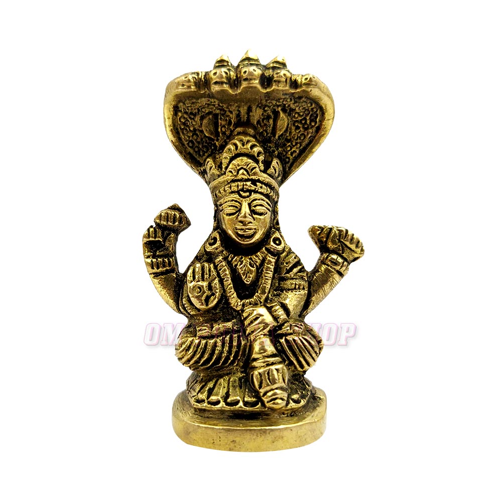 Vishnu Bhagawan Brass Murti