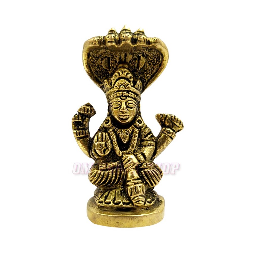 Vishnu Bhagawan Brass Murti - 3 inch