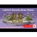Lakshmi & Ganesha Brass Sculpture Height - 4 inch