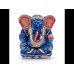 Natural Lapis Lazuli Stone Ganeshji Idol with Beautiful Carving