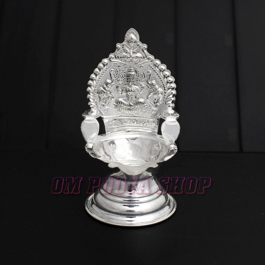 Gajalakshmi Diya in 925 Pure Silver | Buy online @ low cost
