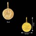 Ambe Mata Pendant in 18Kt Pure Gold - 1.31 grams