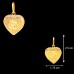 Aum Pendant Heart Shape in 18KT Pure Gold - 1.09 grams