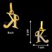 Charm Letter K Pendant in 18Kt Pure Gold - 1.150 grams