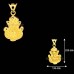 Ganesha Inflated Pendant in 18KT Pure Gold - 1.66 grams