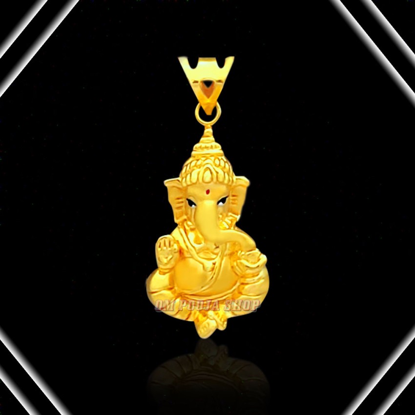 Ganpati Pendant in 18KT Pure Gold - 2.01 grams