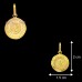 Ganpati Round Chakra Pendant in 22Kt Pure Gold - 0.86 grams