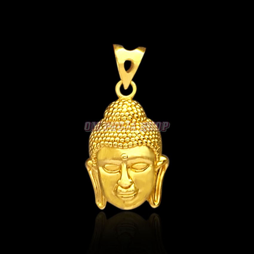 Lord Buddha Face Pendant in 18Kt Pure Gold online