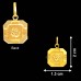 Good Luck Aum Pendant in 18Kt Pure Gold - 0.76 grams