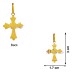 Jesus Holy Cross Pendant Jewelry in 18Kt Pure Gold - 0.710 grams