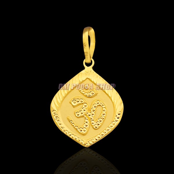 Mangalam Omkar Fancy Pendant in 18Kt Pure Gold - 1.15 grams