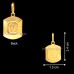Om Ganpataye Namah Pendant in 18Kt Pure Gold - 0.90 grams
