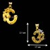 Om Pendant in 18KT Pure Gold - 1.48 grams