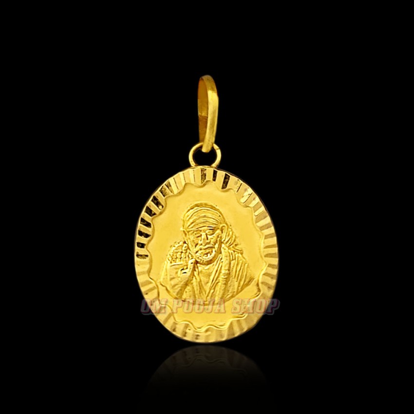 SaiBaba Aura Pendant in 18Kt Pure Gold - 0.80 grams
