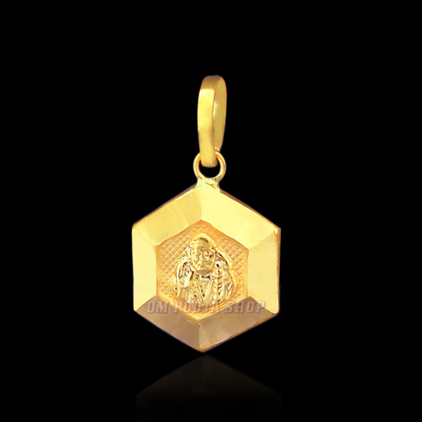 Spiritual Pendant of Sai Baba in 18Kt Pure Gold - 0.82 grams