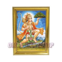 Lord Hanuman with Flying Pose in Photo Frame