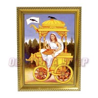 Dhumavati Mata Photo in Wooden Frame