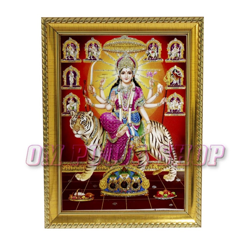 Durga Mata in Photo Frame