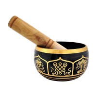 Buddha Blessing Tibetan Singing Bowl - 4 inches