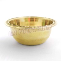 Premium Brass Prasad Vati | Elegant Beaded Border Puja Offering Bowl