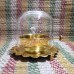 Brass Akhand Diya with Glass Cover | Long-Lasting Oil Lamp with Wick Adjuster