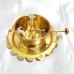Brass Akhand Diya with Glass Cover | Long-Lasting Oil Lamp with Wick Adjuster