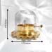 Brass Akhand Diya with Glass Cover | Long-Lasting Oil Lamp with Wick Adjuster
