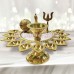 Eleven Diya Aarti with Handle in Brass