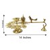 Eleven Diya Aarti with Handle in Brass