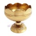 Flower Design Cup Deepak Diya in Brass - Size - 2 x 2.25 inches