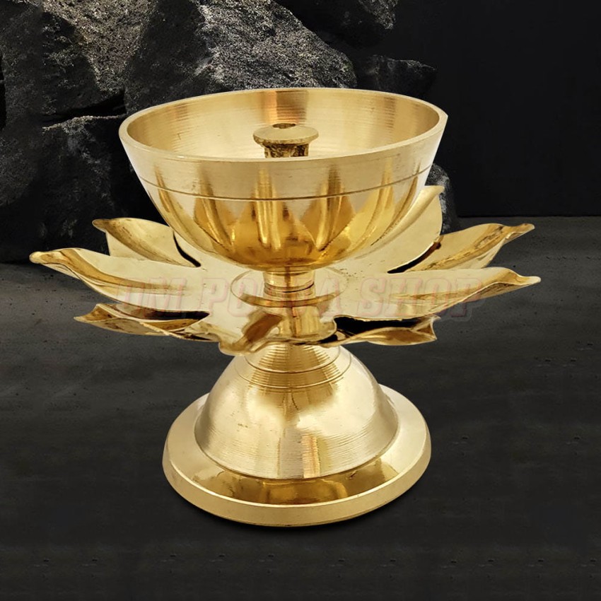 Kamal Deep Brass Flower Diya