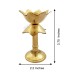 Lotus Design Brass Diya for Pooja & Home Temple