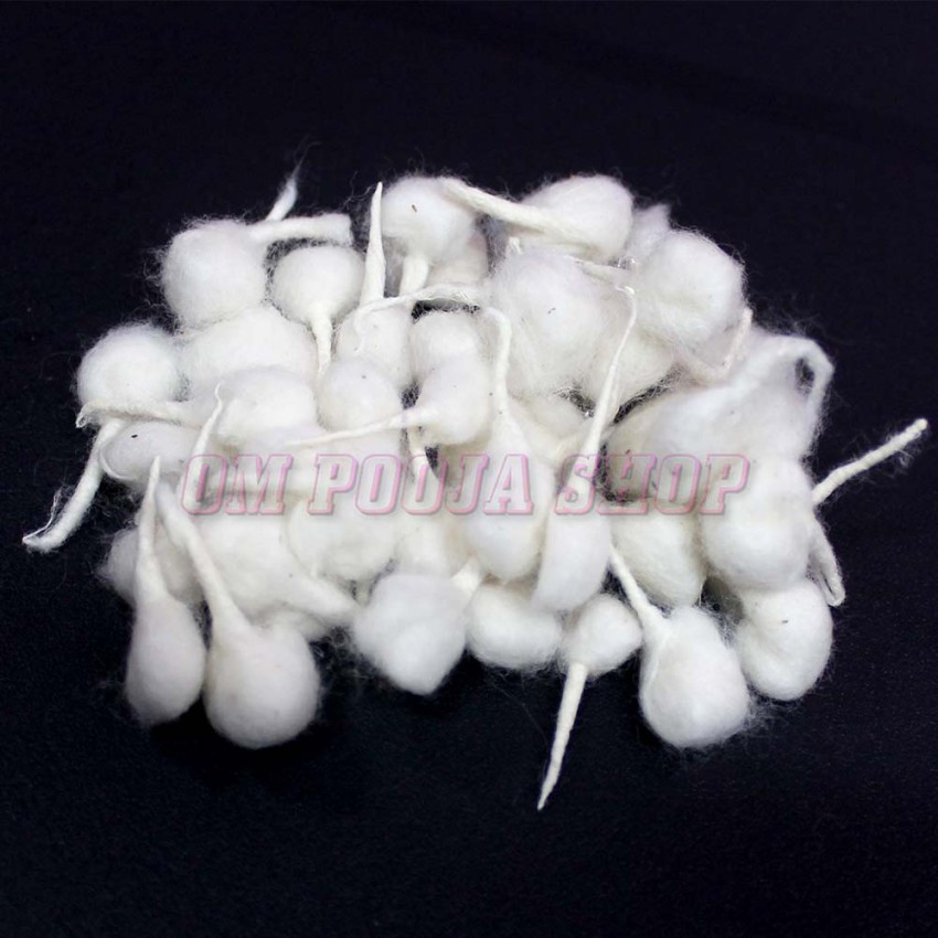 thumbnail image 2 of Round Cotton Wicks For Puja - Long-Lasting Batti For Diya Lamps & Aarti 2 of 12
