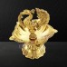 Royal Peacock Design Brass Oil Lamp