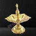 Royal Peacock Design Brass Oil Lamp