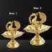 Royal Peacock Design Brass Oil Lamp