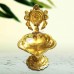 Sacred Chakra Design Brass Diya for Home Temple & Pooja