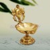 Sacred Shankh Design Brass Diya for Home Temple & Pooja