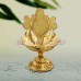 Sacred Shankh Design Brass Diya for Home Temple & Pooja