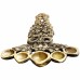 Snake Look Five Face Kapoor Aarti Diya in Brass - Size: 1 x 5.5 x 10 inch